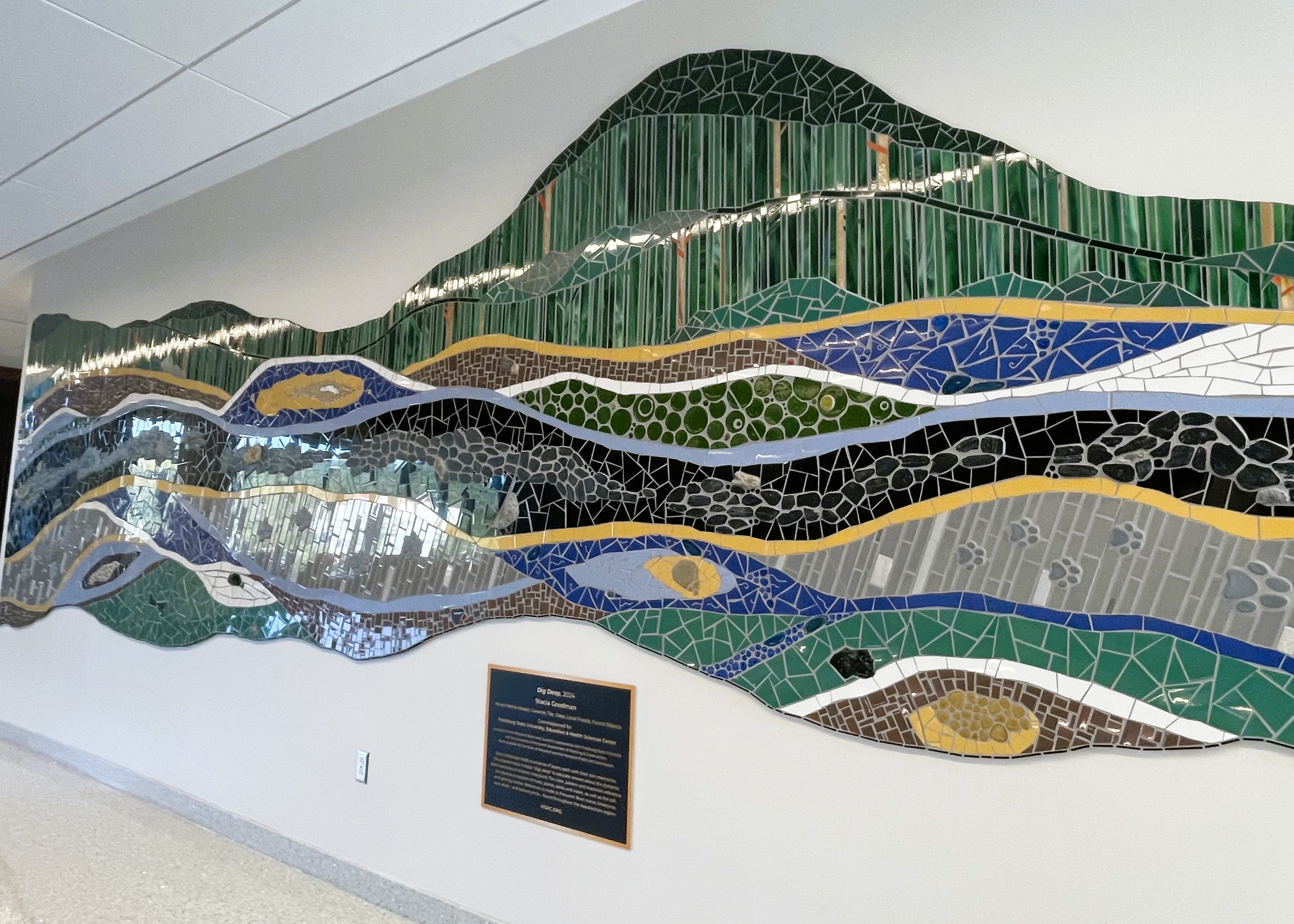 dig deep display on campus